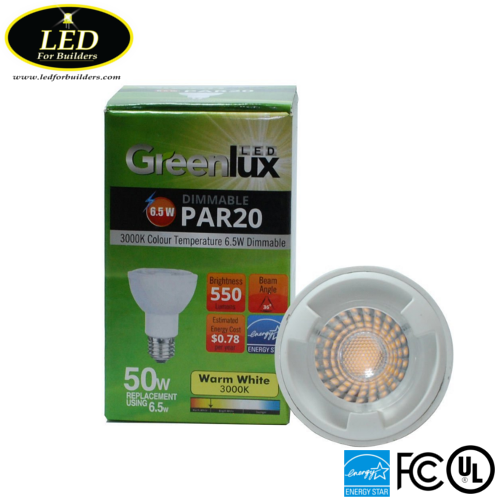 LED for Builders - GreenLux Par20 Package