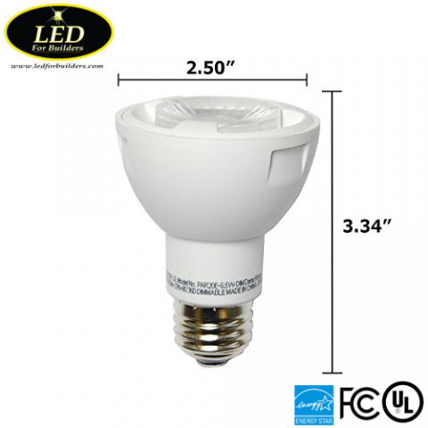 GreenLux Par 20 LED Bulb Size